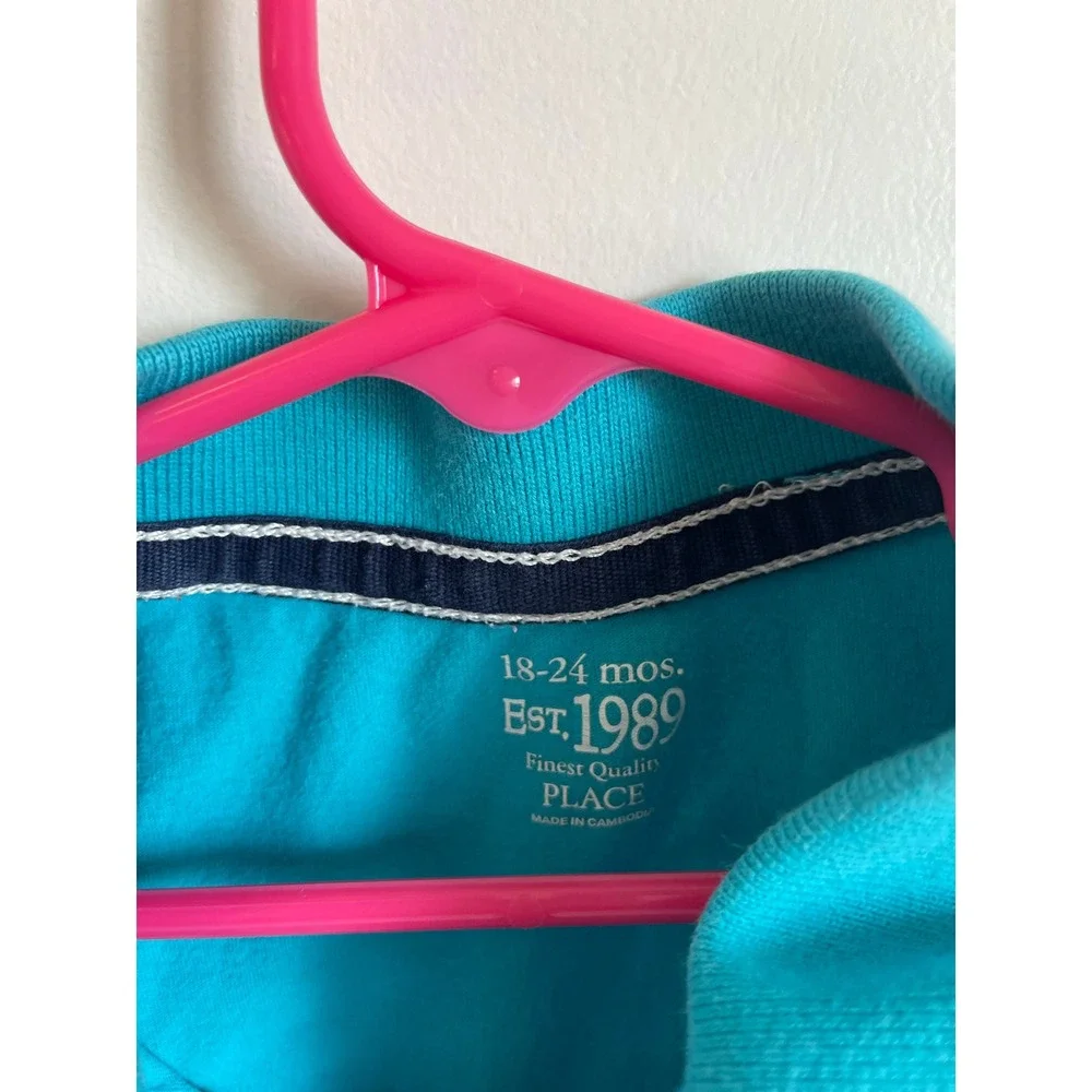 The Childrens Place Blue Playa Grande Surfing School Polo Shirt 18-24 Months